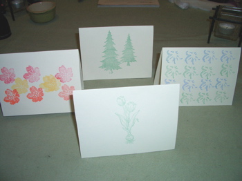 Homemade note cards